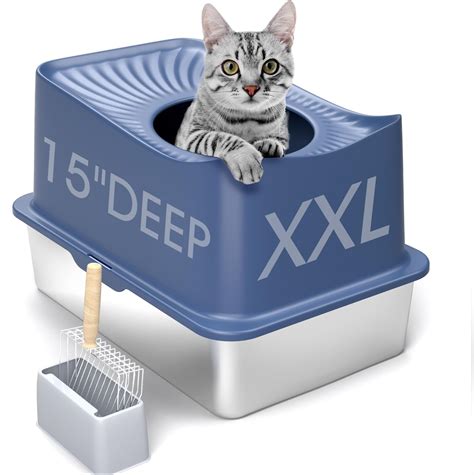 metal cat litter boxes|stainless steel kitty litter boxes.